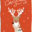 トナカイのクリスマスカード